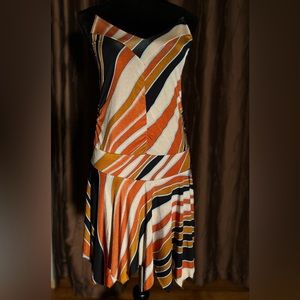 Vintage mini dress. Spaghetti strap, polyester with silky feel. AWESOME!